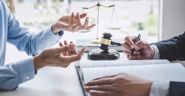 Consultation and conference of Male lawyers and professional bus